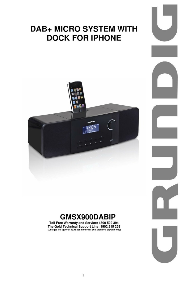 Grundig GMSX900DABIP instruction manual