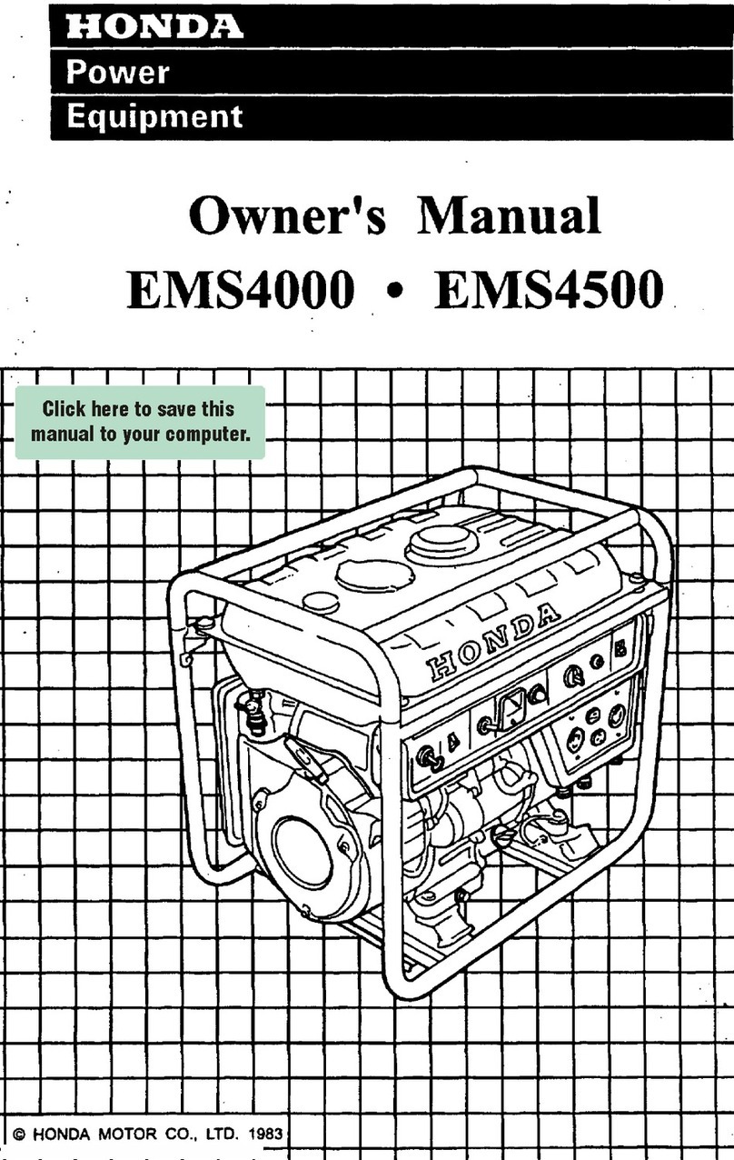 Honda EMS4000 owner's manual