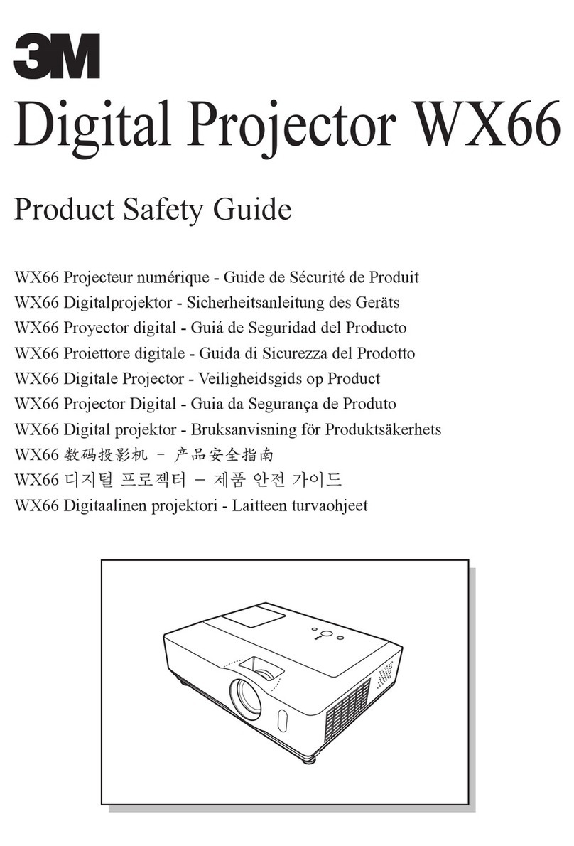 3M Digital Projector WX66 Product safety guide