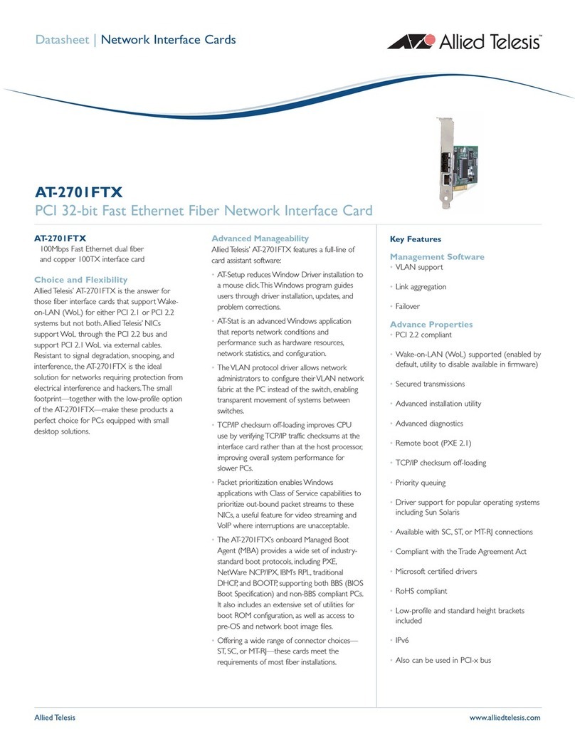Allied Telesis AT-2701FTX User manual