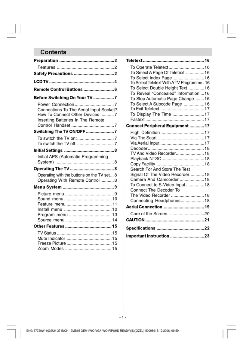 Akura AV37720HD User manual