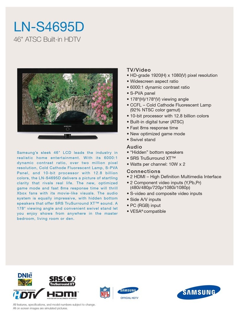 Samsung LNS4695DX User manual