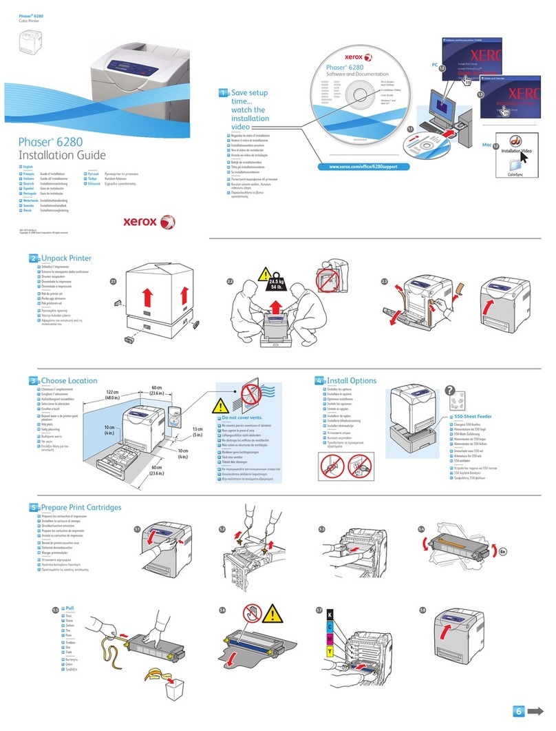 Xerox Phaser 6280N User manual
