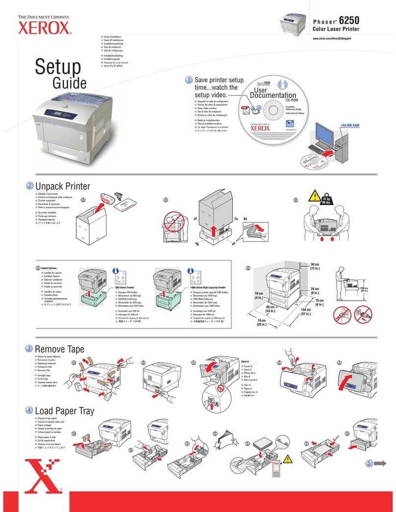 Xerox Phaser 6250DP User manual