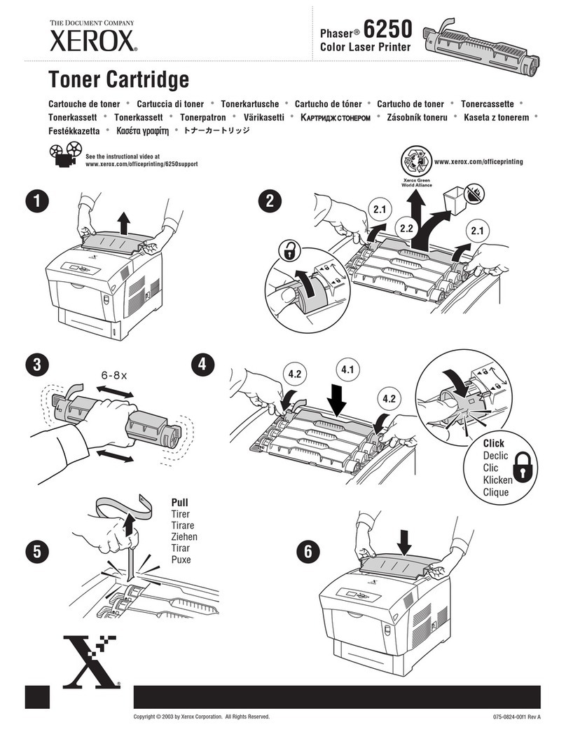 Xerox Phaser 6250DP User manual