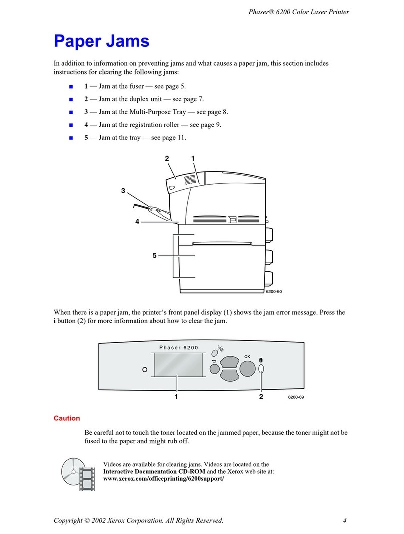 Xerox Phaser 6200N User manual