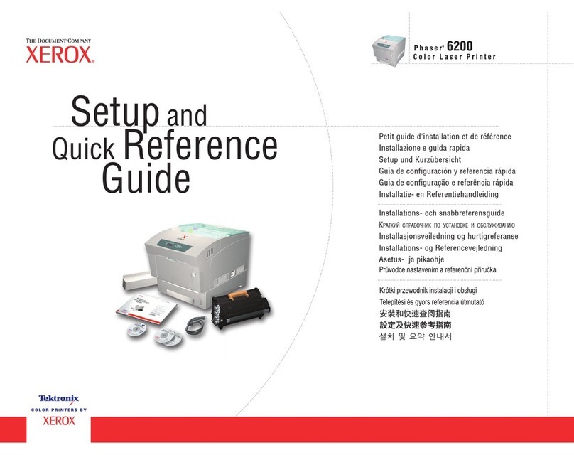 Xerox 6200DX - Phaser Color Laser Printer User manual