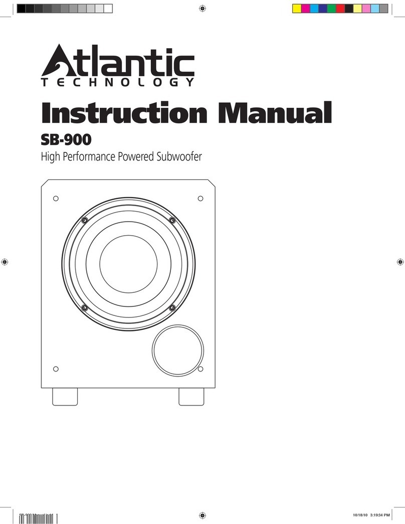Atlantic Technology SB-900 User manual