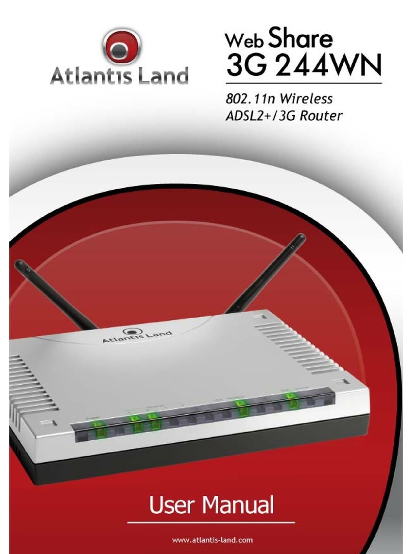 Atlantis Land Web Share 3G 244WN User manual