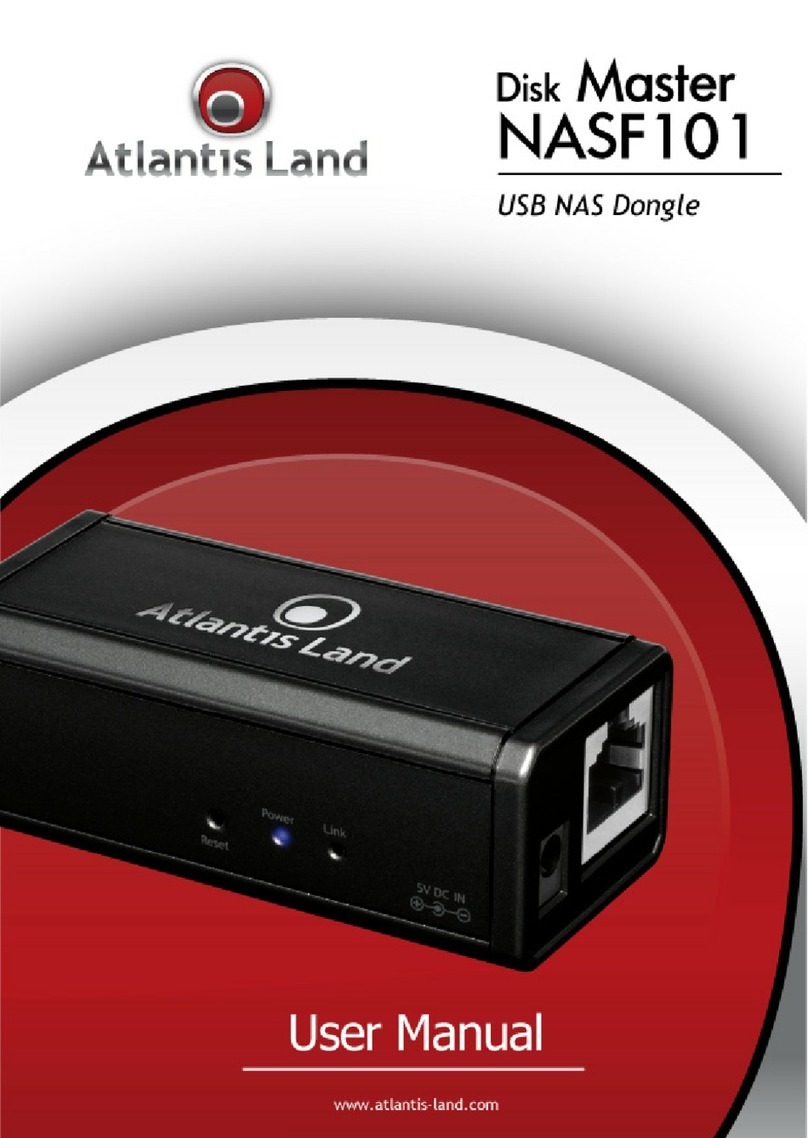Atlantis Land DISK MASTER NASF101 user manual