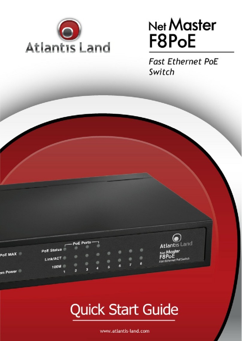 Atlantis Land Net Master F8PoE User manual