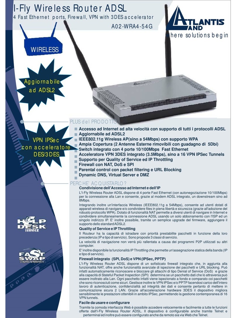 Atlantis Land I-FLY A02-WRA4-54G Specifications