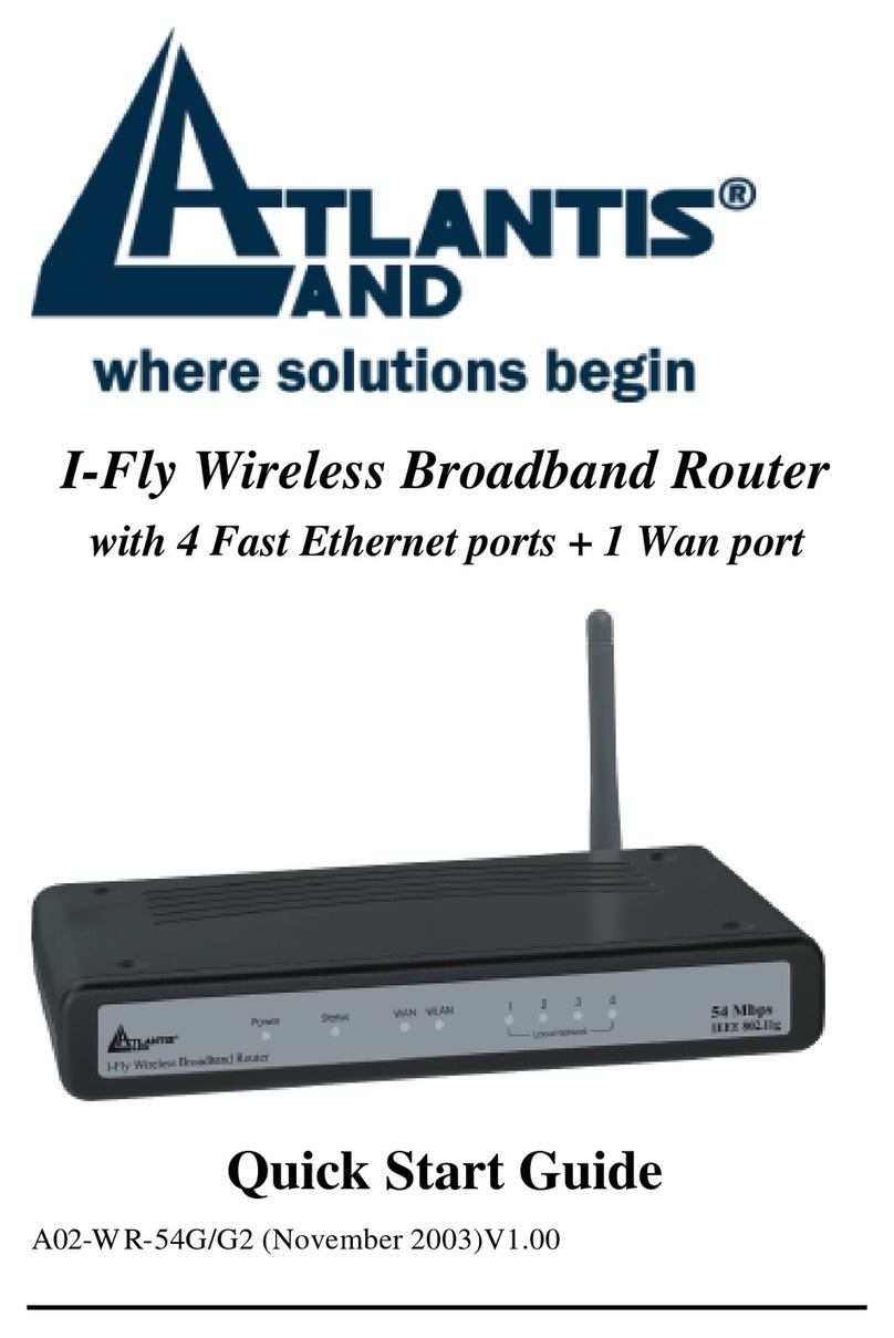 Atlantis Land I-FLY A02-WR-54G/G2 quick start guide