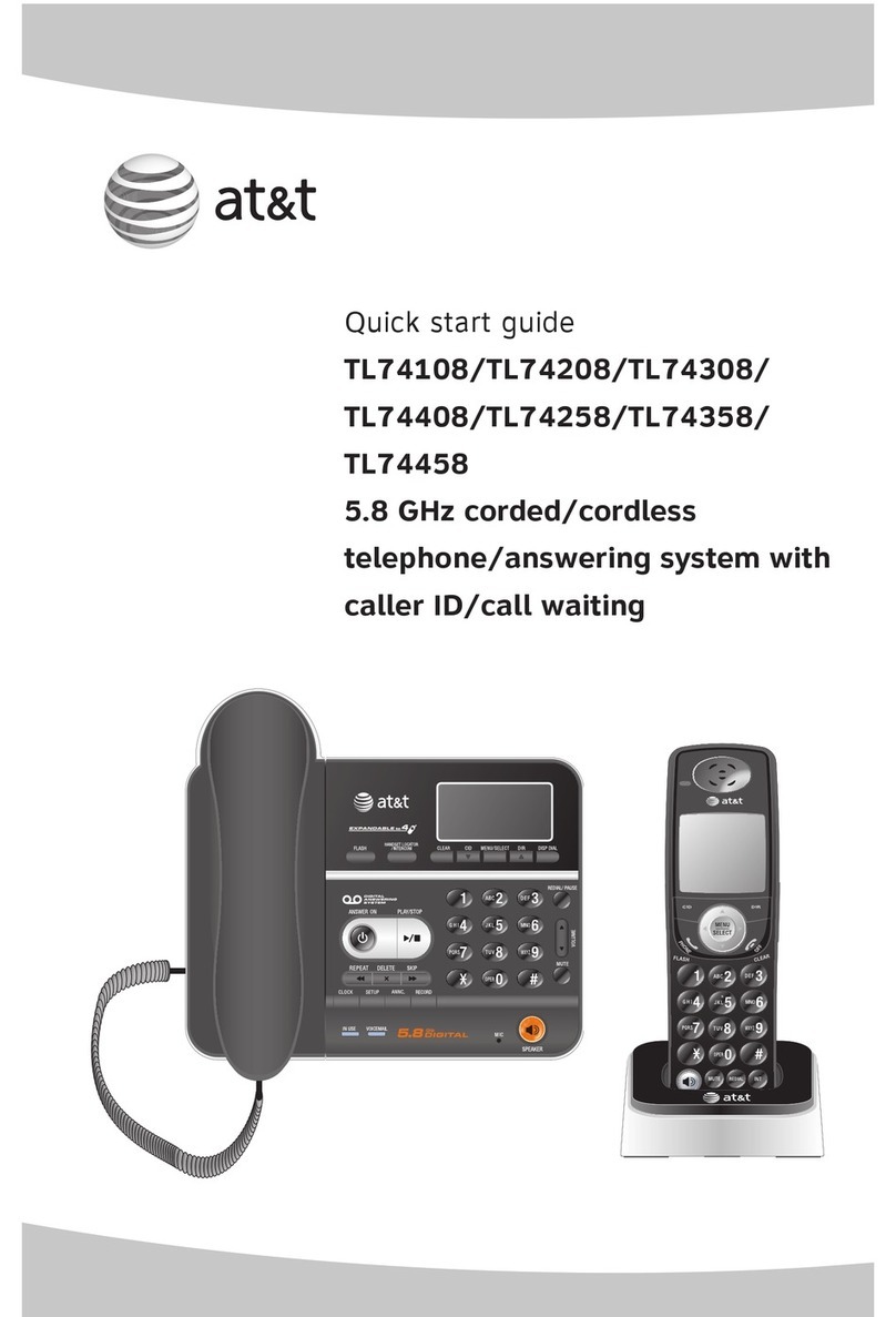 AT&T TL74108 User manual