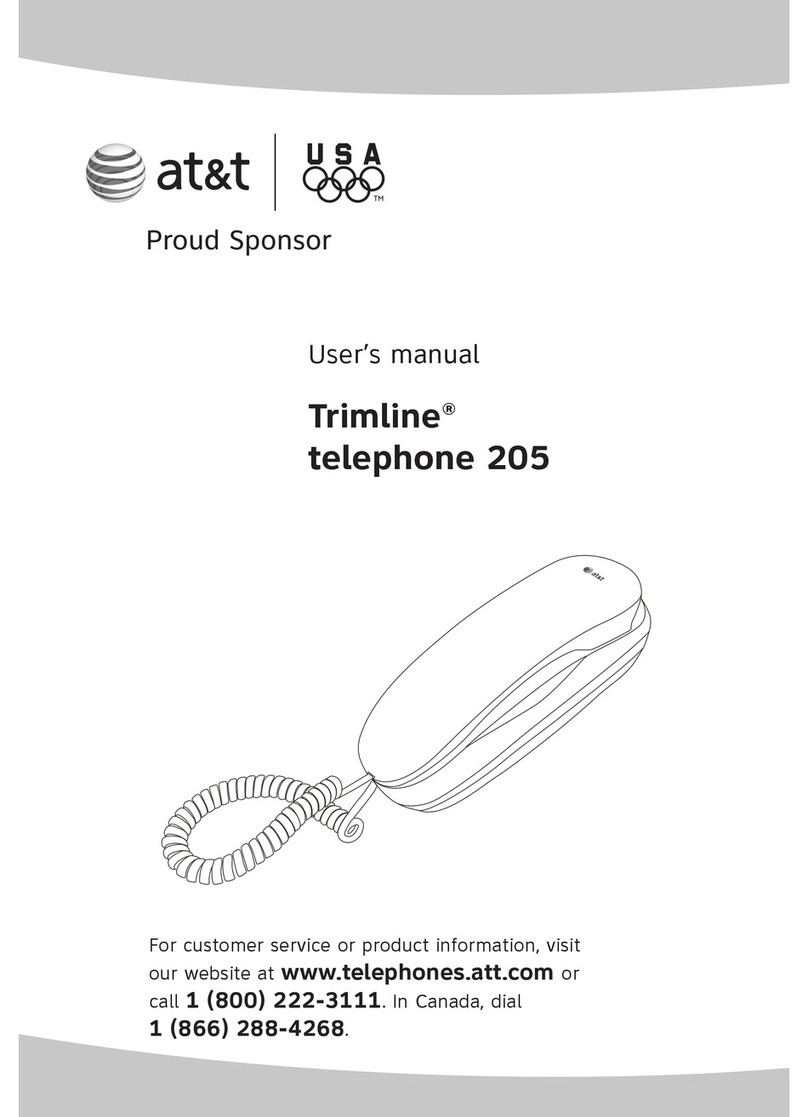 AT&T Trimline 205 User manual AT&T Trimline 205 User manual