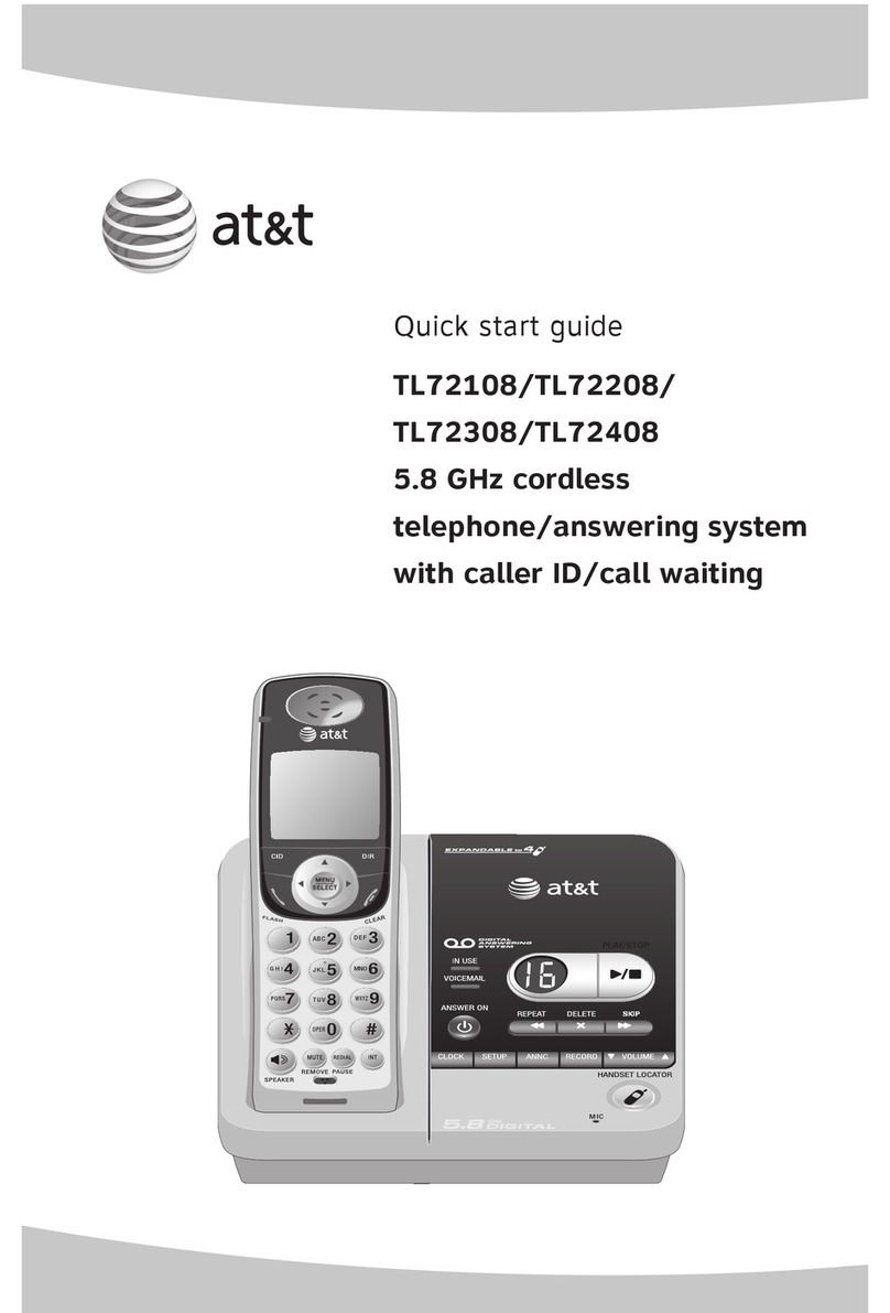AT&T TL72108 User manual