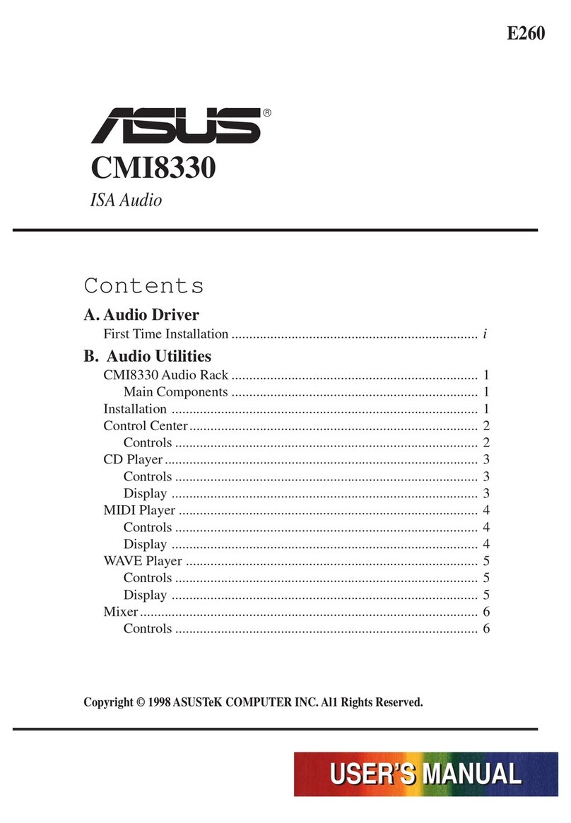 Asus CMI8330 User manual Asus CMI8330 User manual