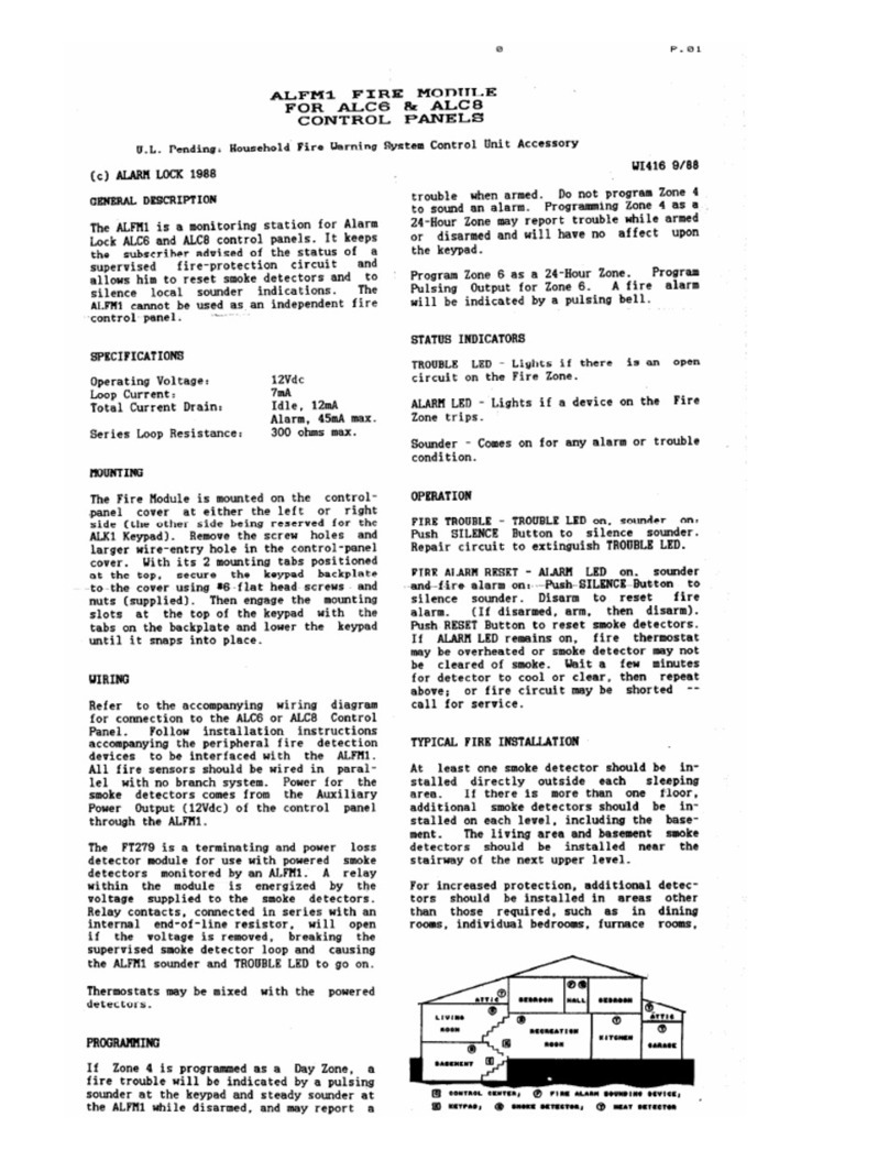 Alarm Lock ALFM1 User manual Alarm Lock ALFM1 User manual