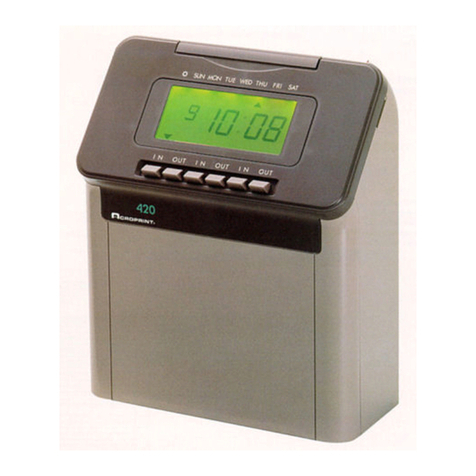 Acroprint 420 User manual