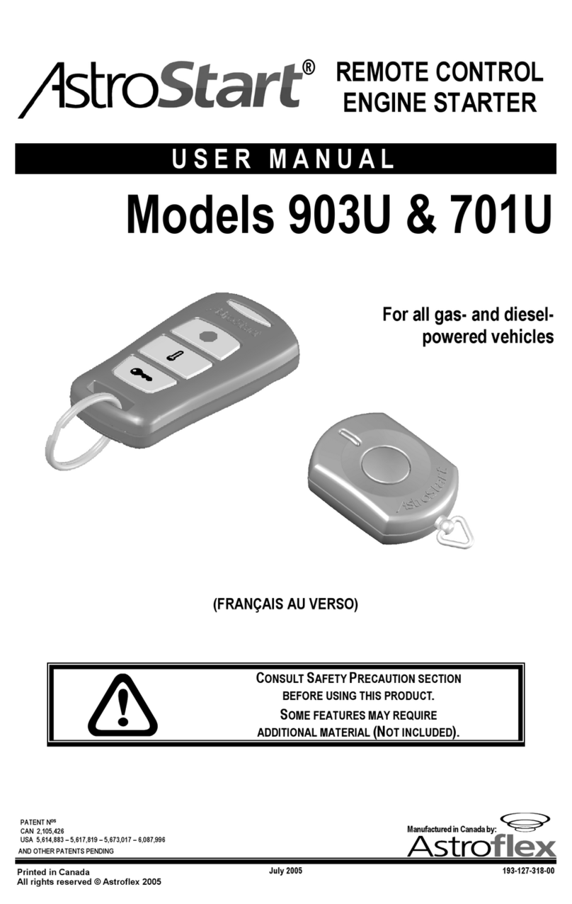 AstroStart 701U User manual