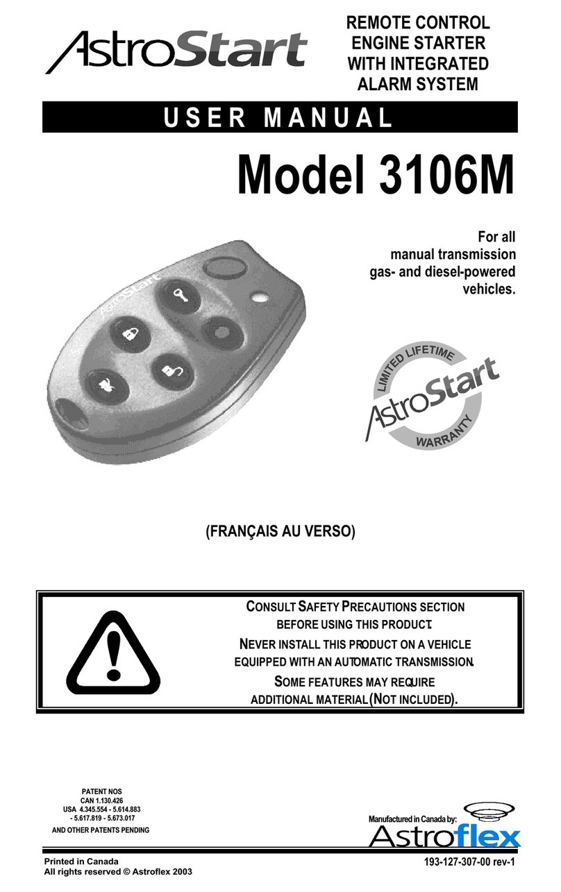 AstroStart 3106M User manual
