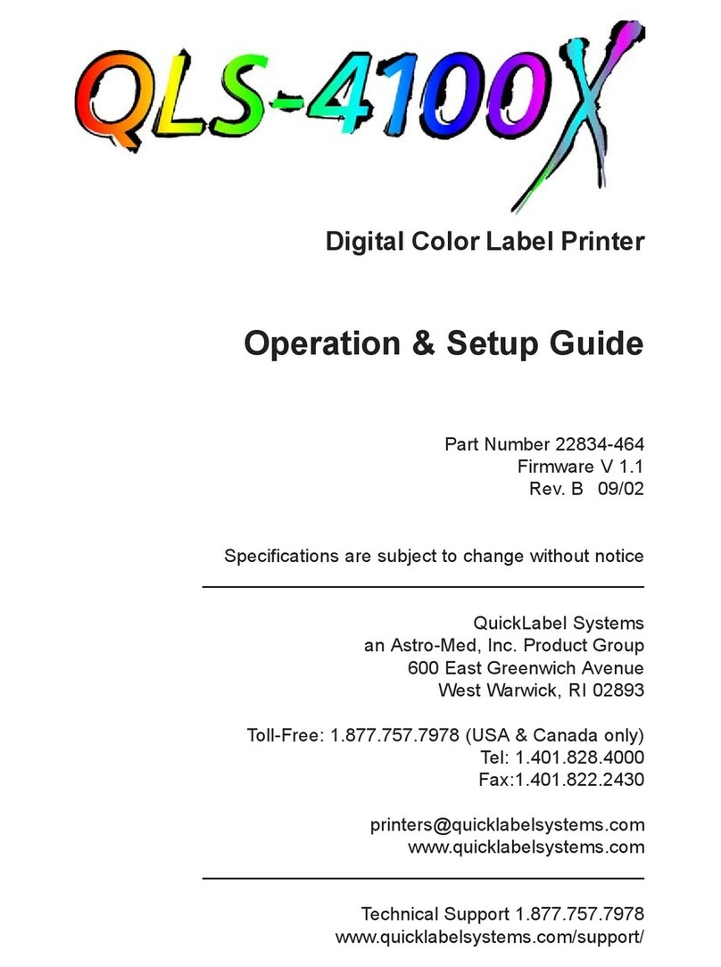 QuickLabel Systems QLS-4100X User manual
