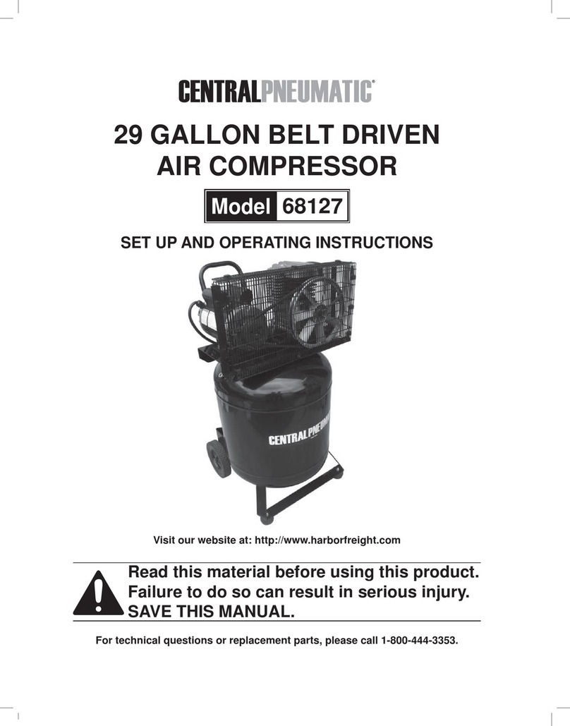 Central Pneumatic 67696 Set up and operating instructions