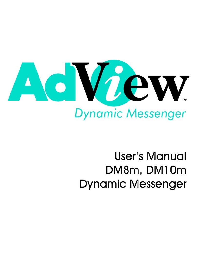 AdView AdView DM8m user manual