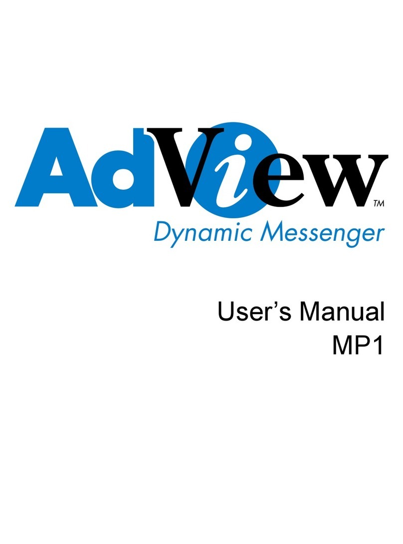AdView AdView MP1 User manual