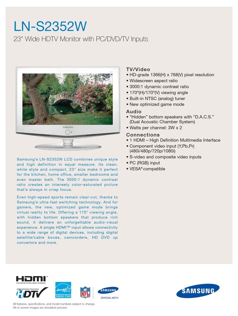 Samsung LNS2352WX User manual