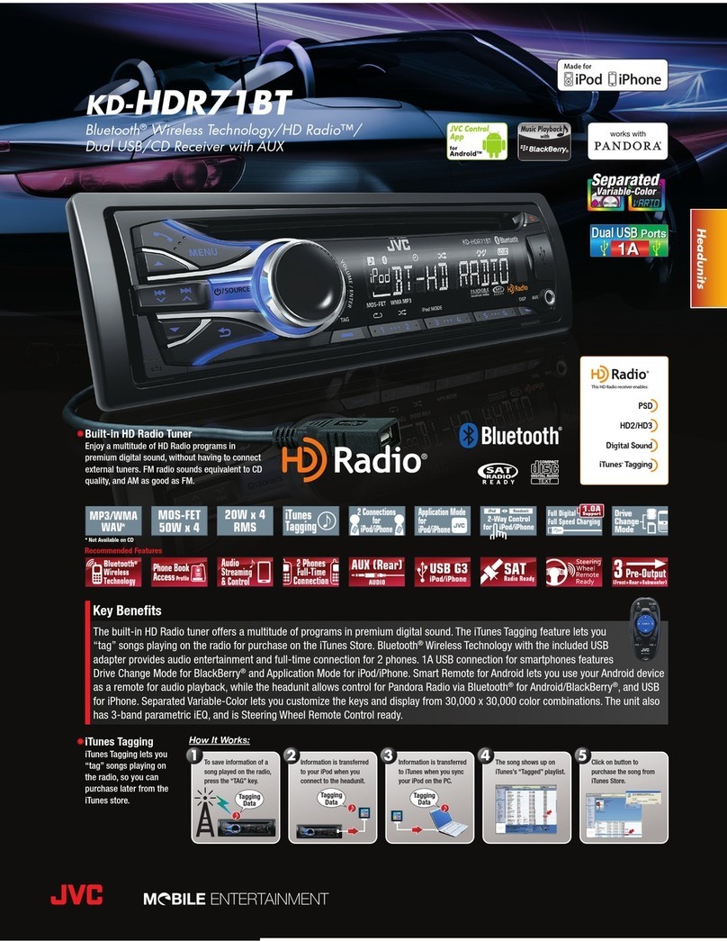 JVC KD-HDR71BT User manual
