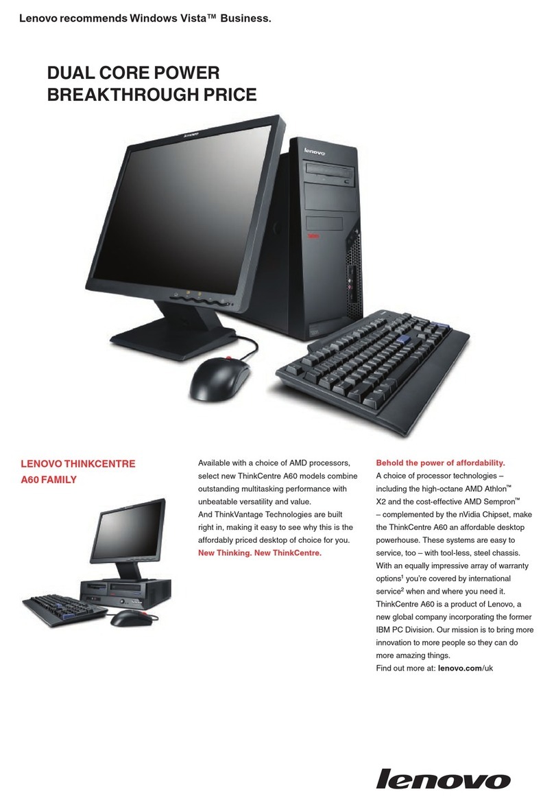 Lenovo ThinkCentre A60 9266 User manual