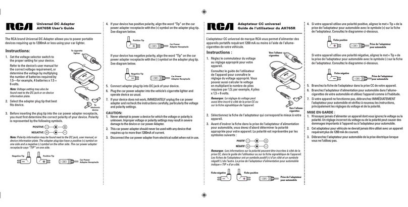 RCA AH765R user manual