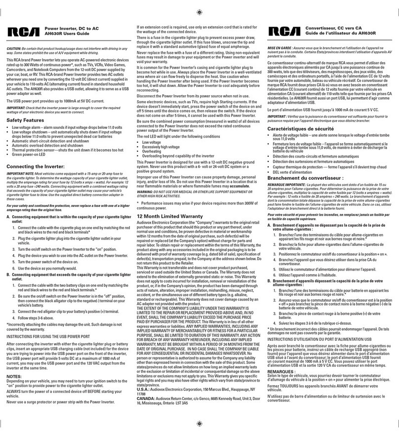 RCA AH630R user guide