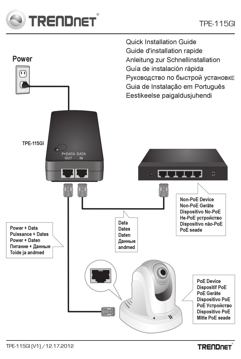 TRENDnet TPE-115Gi Quick installation guide