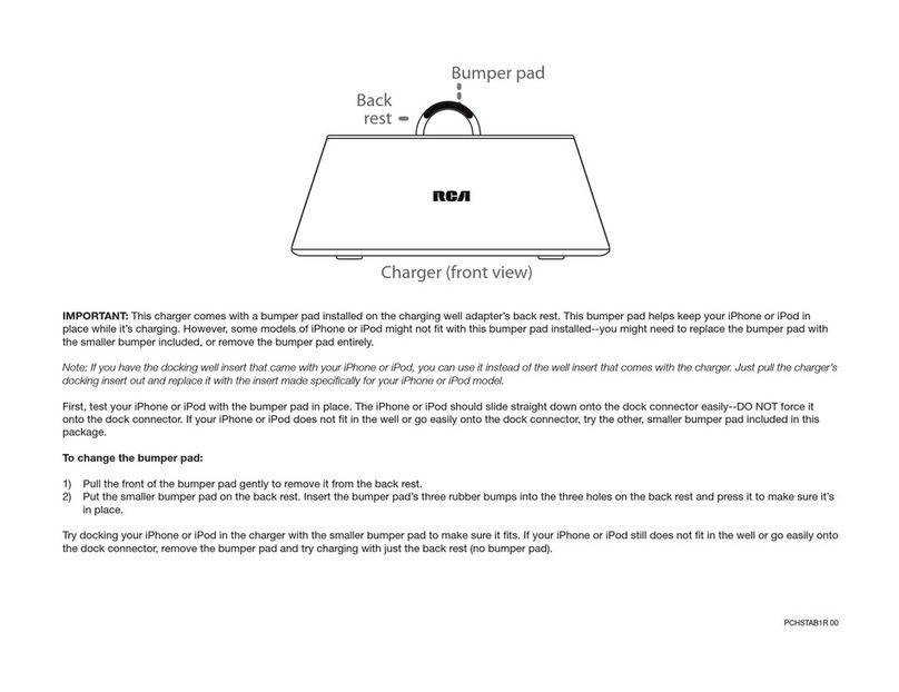 RCA PCHSTAB1R User manual