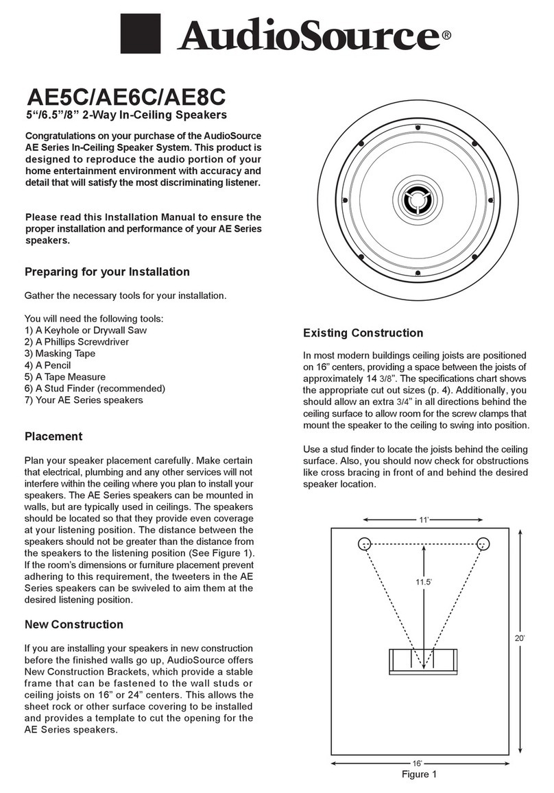 AudioSource AE5C User manual