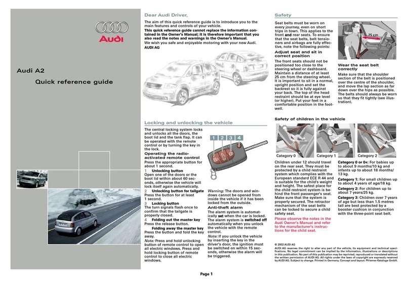 Audi A2 User manual