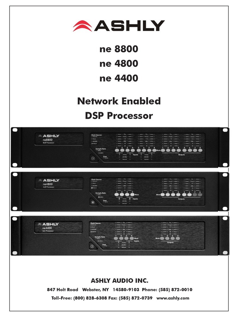 Ashly ne4400 operating manual
