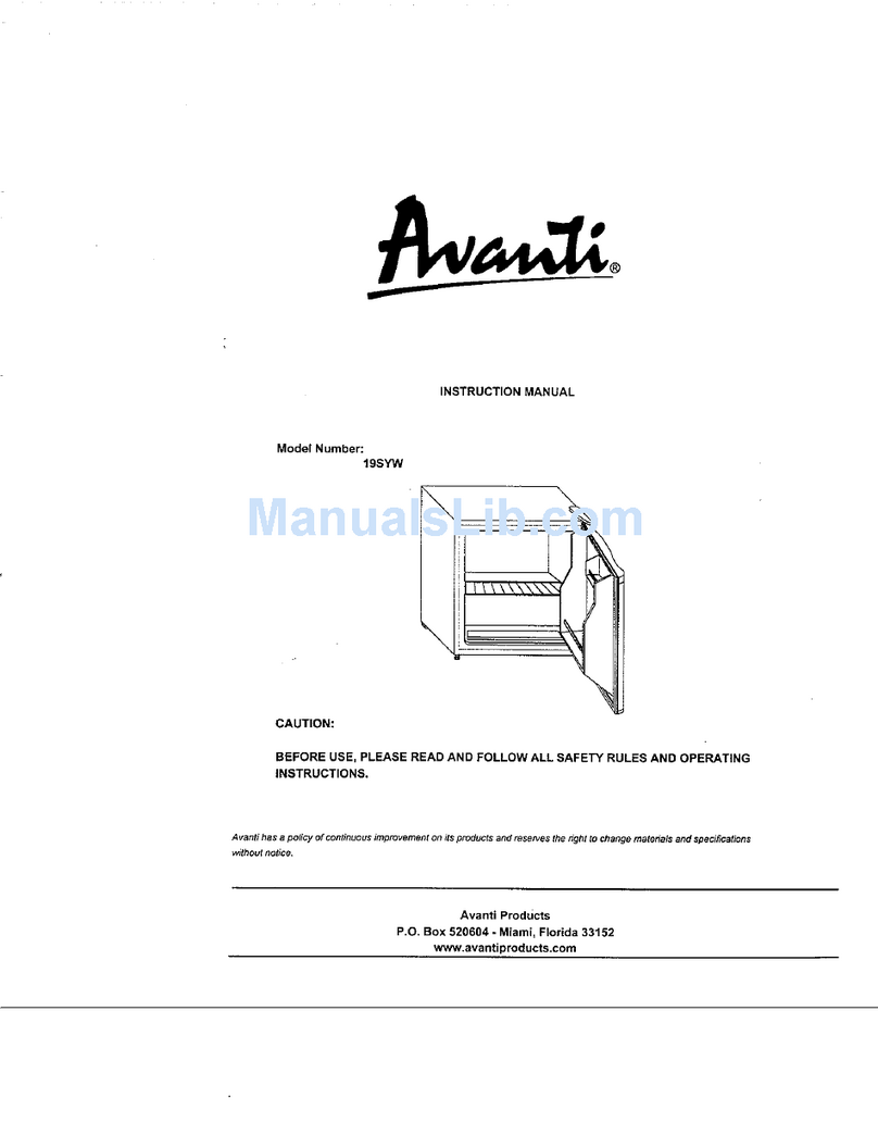 Avanti 19SYW User manual