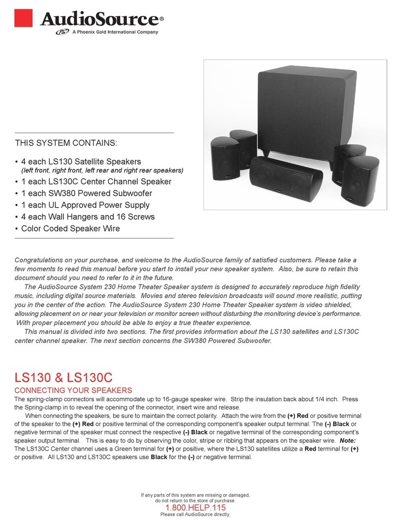AudioSource System 230 manual