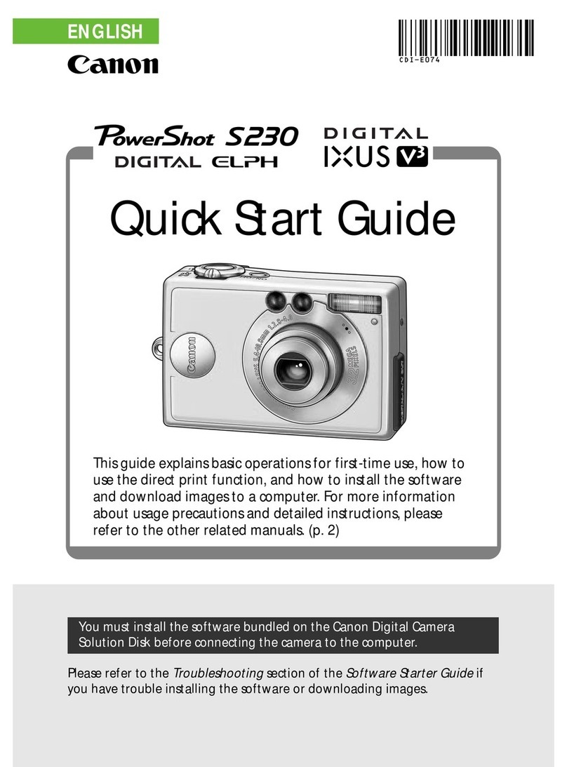 Canon PowerShot S230 DIGITAL ELPH User manual