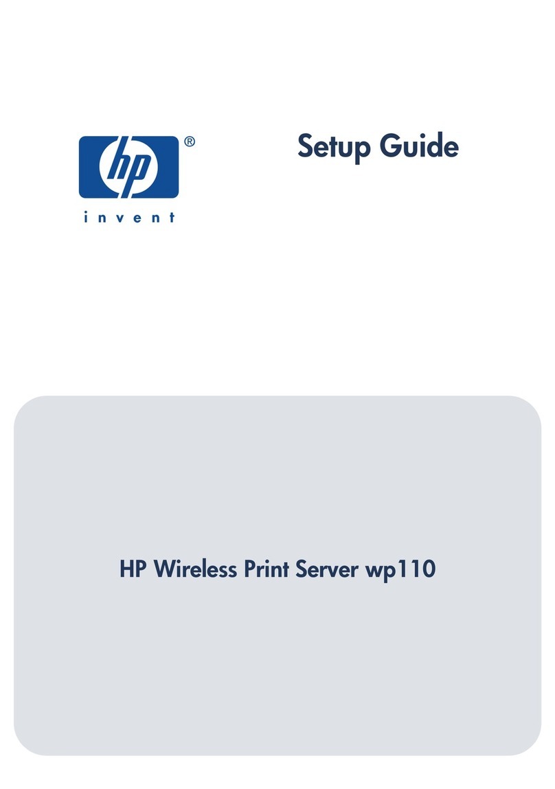 HP wp110 - 802.11b Wireless Print Server Setup guide