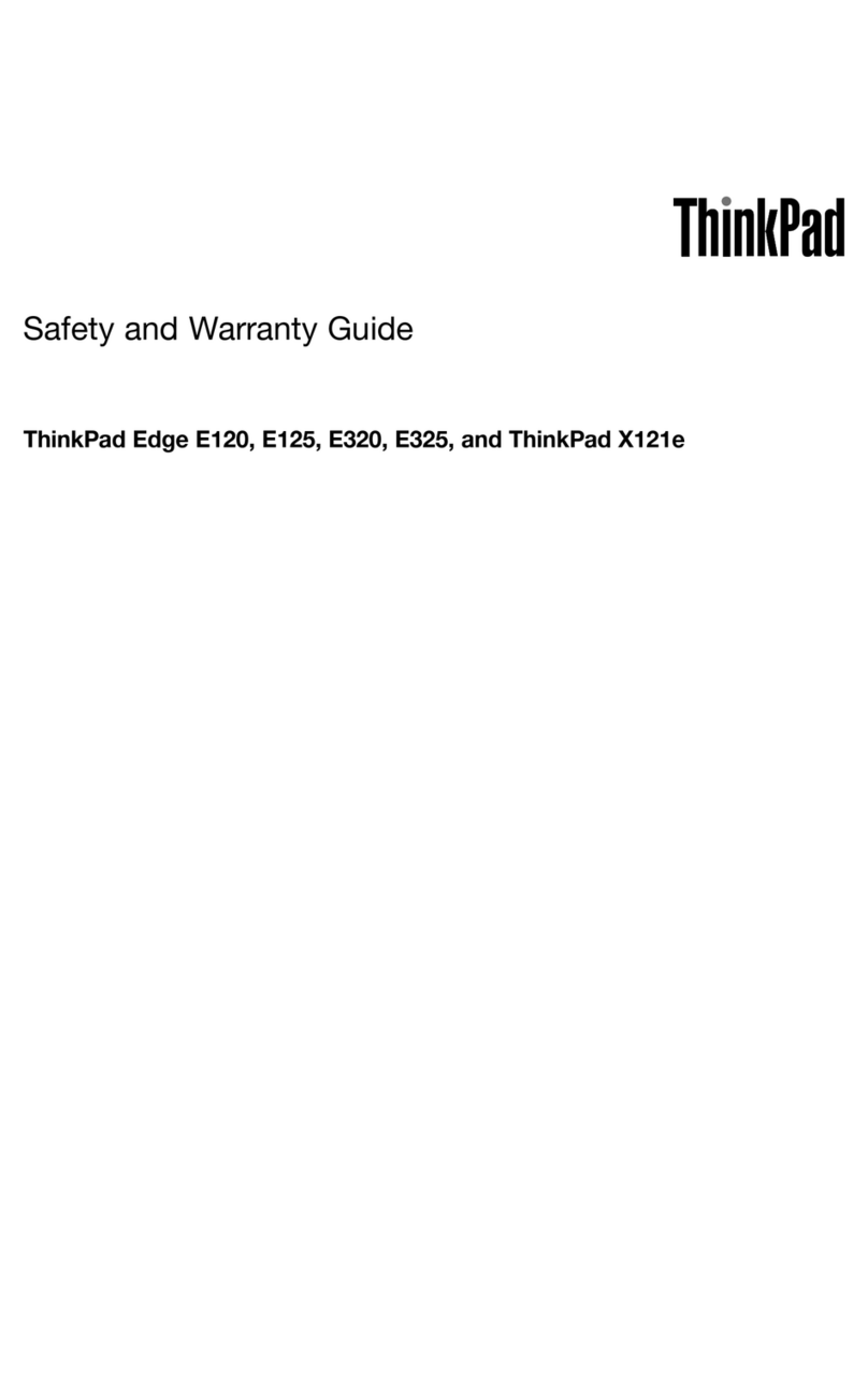 Lenovo ThinkPad Edge E325 User manual Lenovo ThinkPad Edge E325 User manual