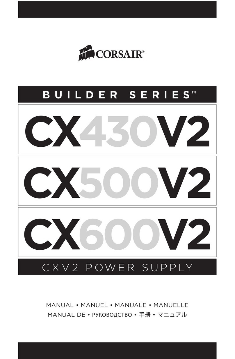 Corsair CMPSU-430CXV2 User manual