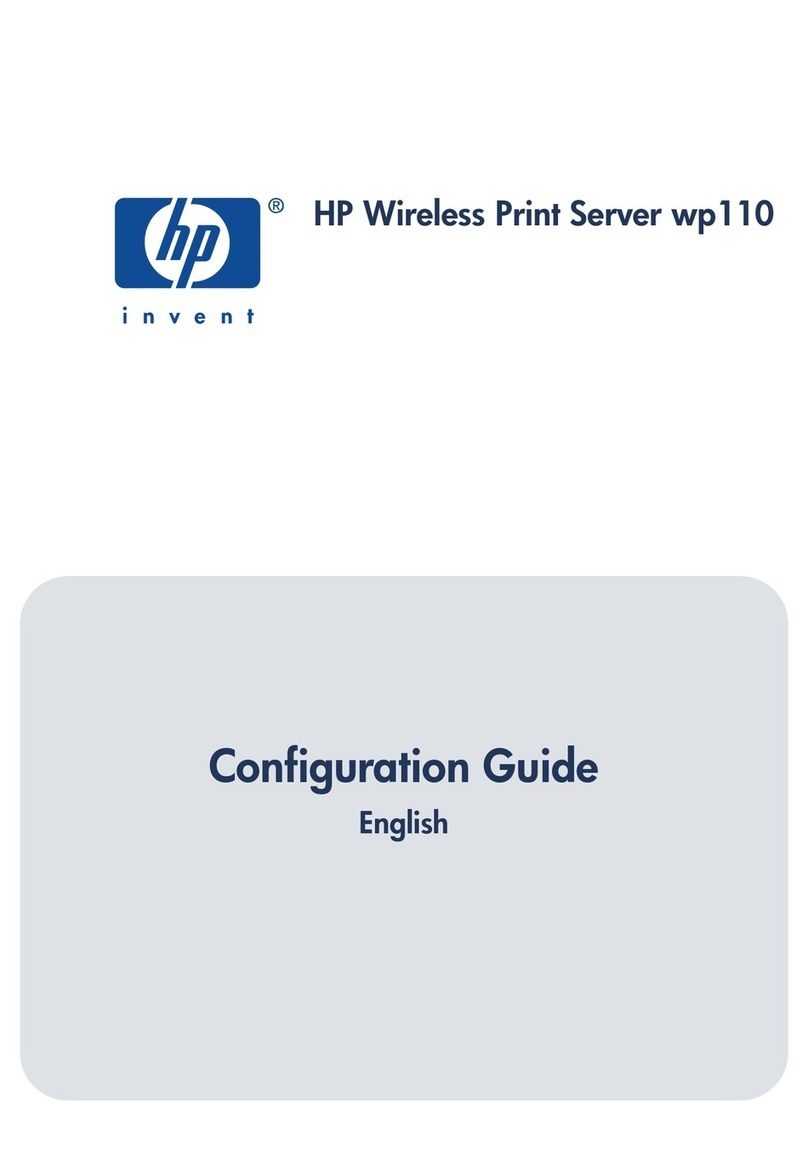 HP wp110 - 802.11b Wireless Print Server Configuration guide