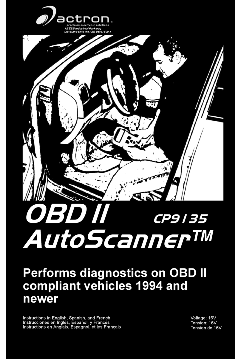 Actron OBD II AutoScanner CP9135 instructions
