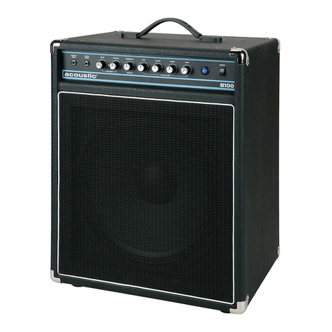 Acoustic B100 User manual