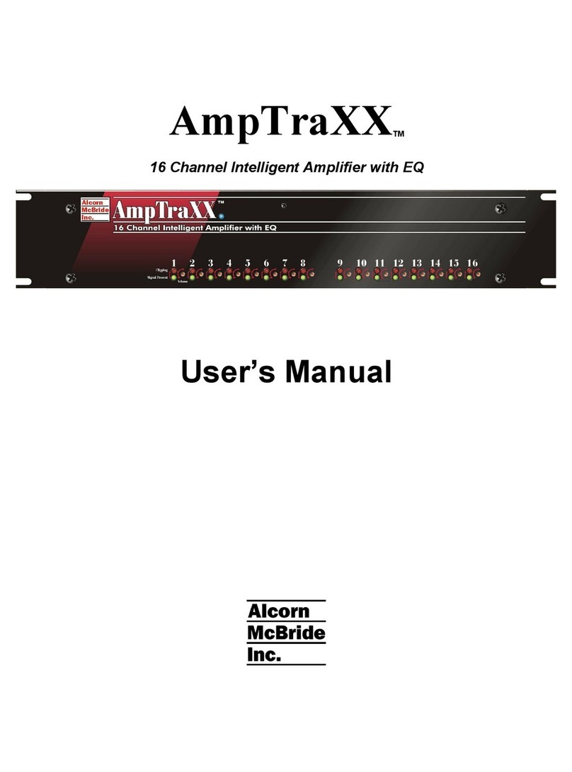 Alcorn Mcbride AmpTraXX user manual