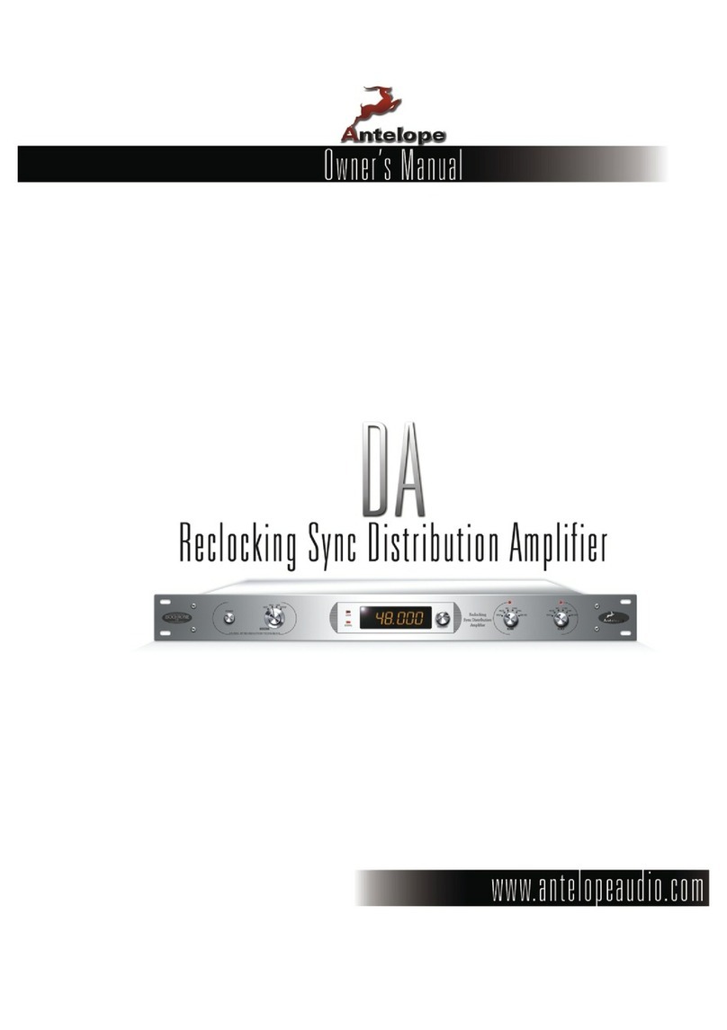 Antelope Isochrone DA owner's manual
